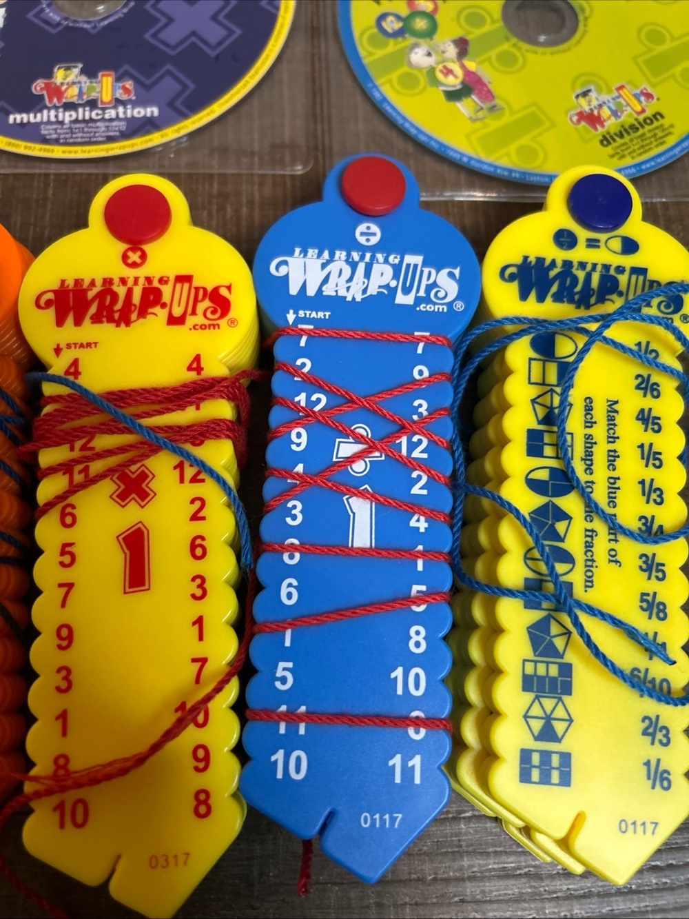 WRAP-UPS Basic Math Kit Set of 5 Math Learning School Hands-on Practice w/Discs - Picture 4 of 15